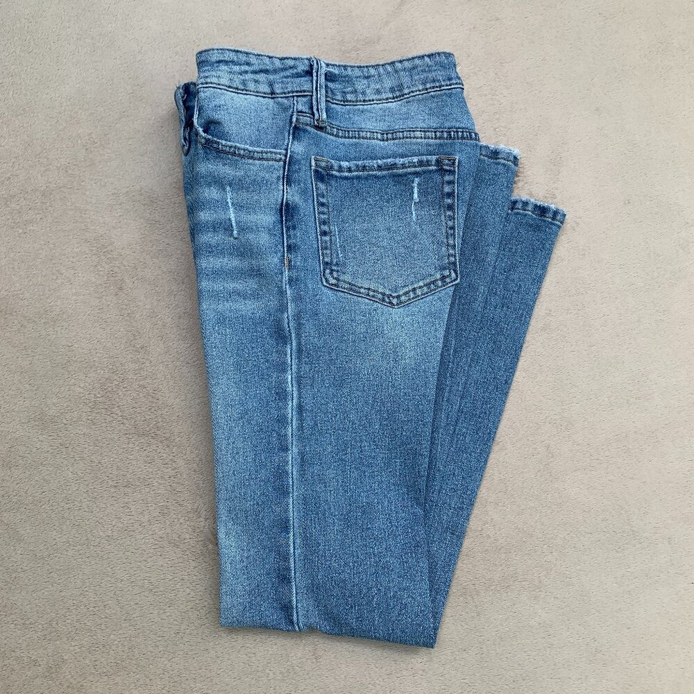 Forever 21 Kids Mid Rise Flare Jeans Sz 13-14 - Picture 6 of 16